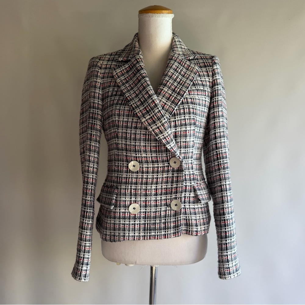 Zara Double Breasted Tweed Blazer - sz S